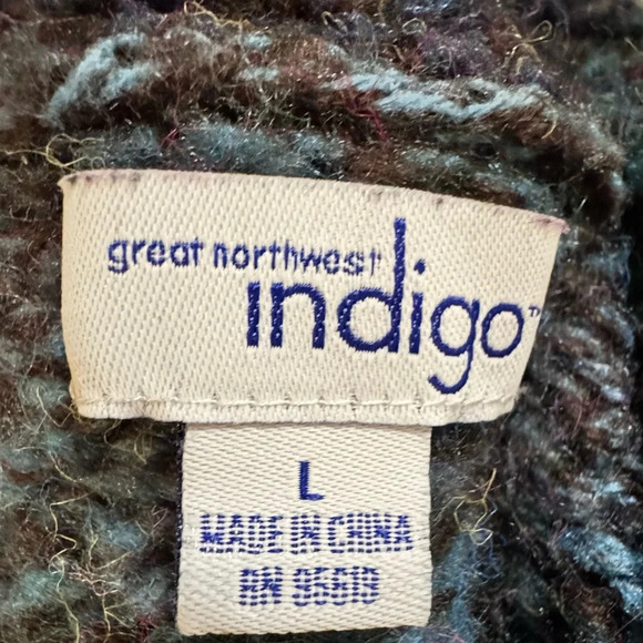Great Northwest Indigo Women’s Sweater Size large - Picture 5 of 5